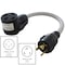 Ac Works 1.5FT EV Adapter 20A 250V L6-20P 3-Prong Plug to 50A EV Tesla Cord EVL620MS-018 - alternate 5